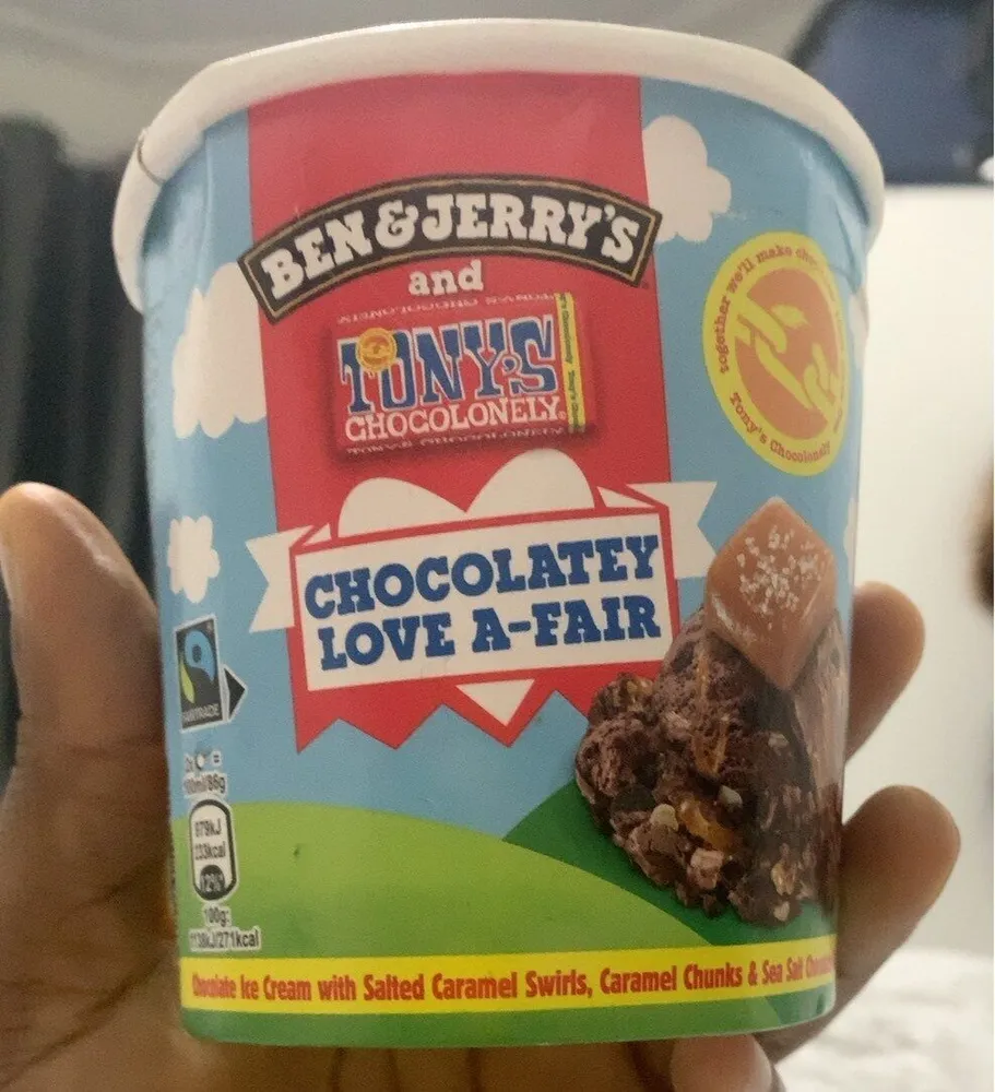 Ben & Jerry's Ice Cream Dessert CHOCOLATEY LOVE A-FAIR 465 ML