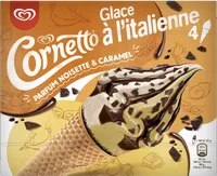 Cornetto Glace à l'Italienne Noisette & Caramel 4x140ml