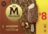 Magnum Glace Bâtonnet Amande 8x100ml