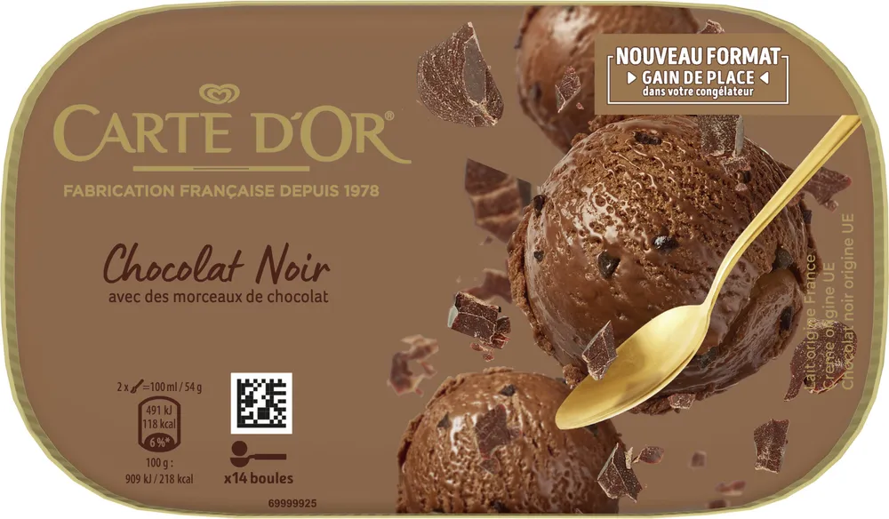 Chocolat Noir avec des morceaux de chocolat noir