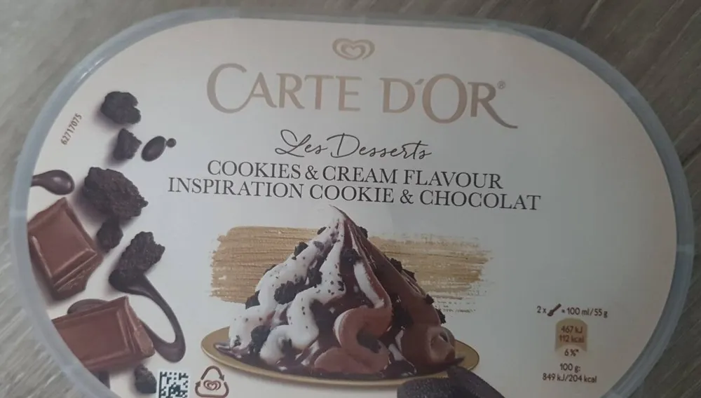Cookies & cream flavour