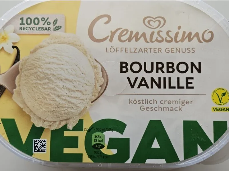 Bourbon Vanille Eis vegan