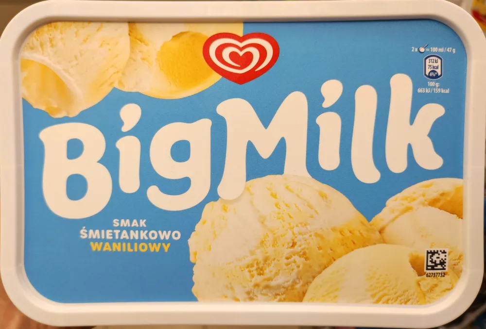 Bigmilk smak śmietankowo waniliowy