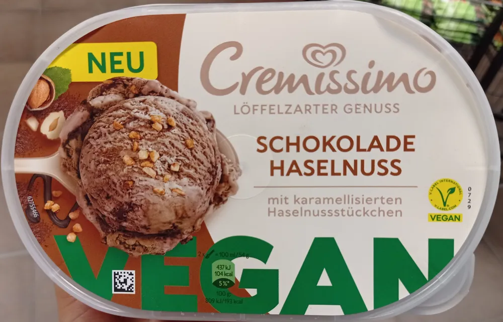 Schokolade Haselnuss Vegan