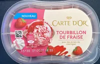 Tourbillon de fraise avec des éclats de meringue