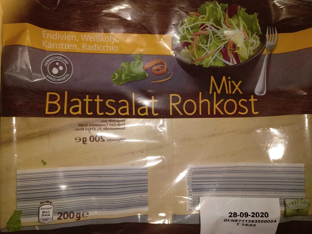 Mix Blattsalat Rohkost