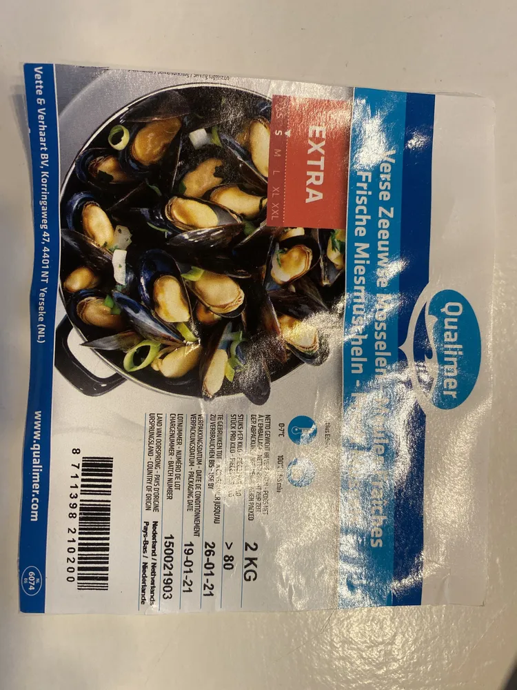 Moules fraîches