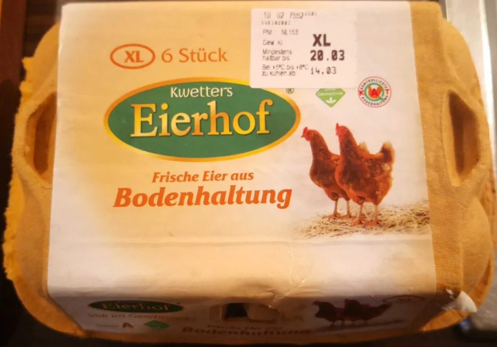 Eier aus Bodenhaltung