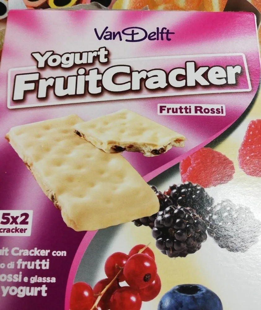 Yogurt fruit cracker