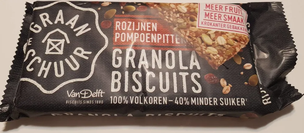 Granola Biscuits Rozijnen Pompoenpitten