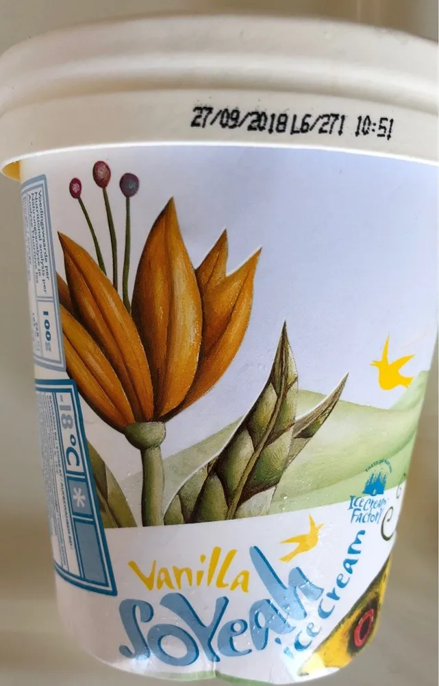 Soyeah Ice Cream Vanilla Vegan