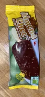 Crème glacée à la vanille enrobée de chocolat au lait et de morceaux d'amandes - biologique