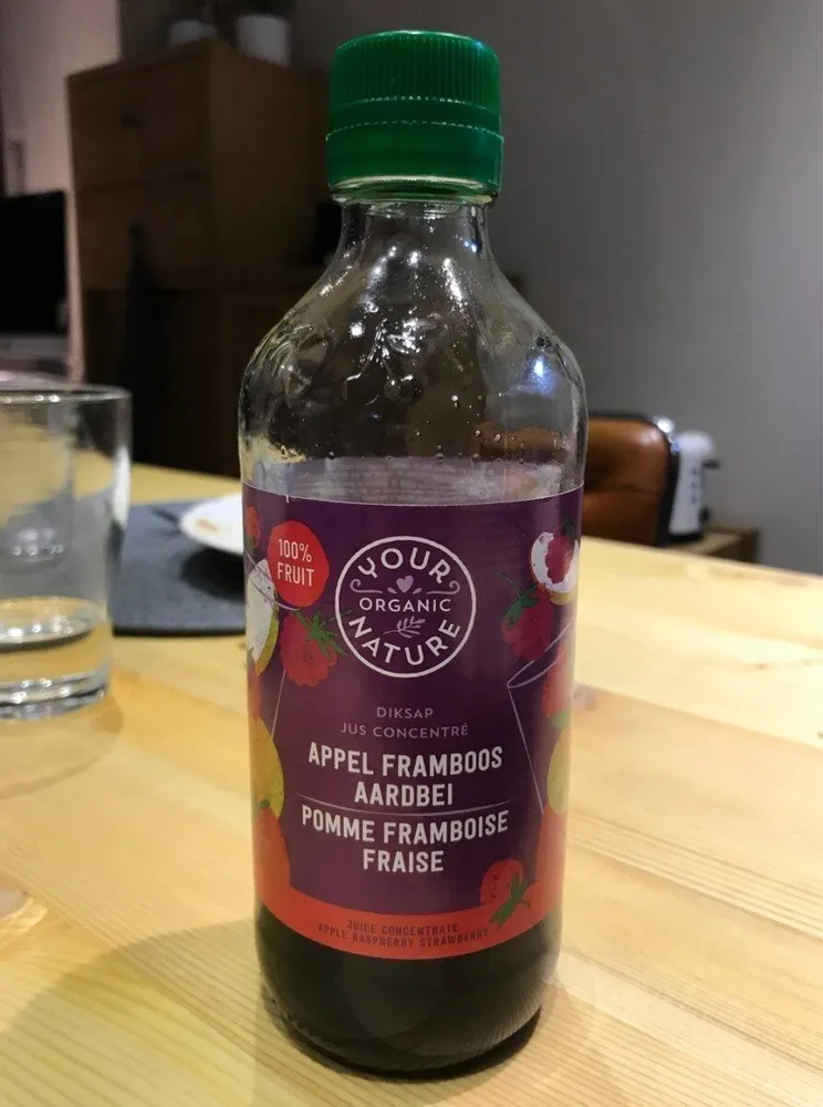Jus concentré pomme framboise fraise