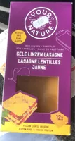 Yellow lentil lasagne sheets