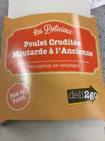 Sandwich Poulet Crudités Moutarde à l'ancienne