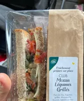 Club sandwich mozza légumes grillés