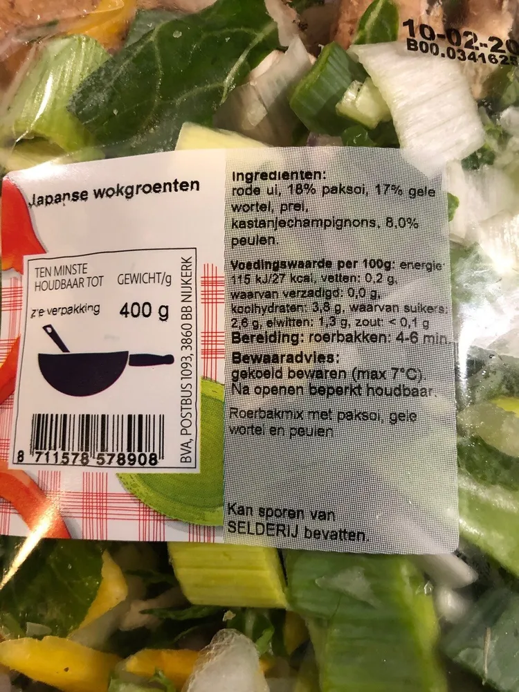Japanse wokgroente