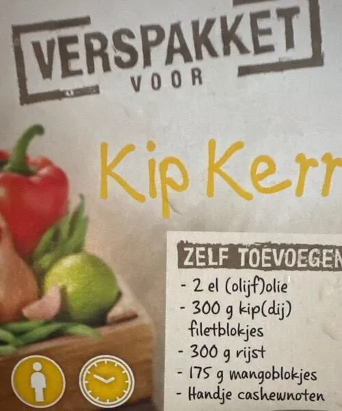Verspakket kip kerrie