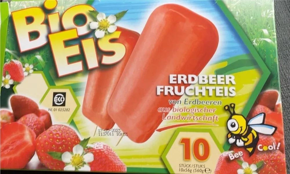 Bio Eis Erdbeer