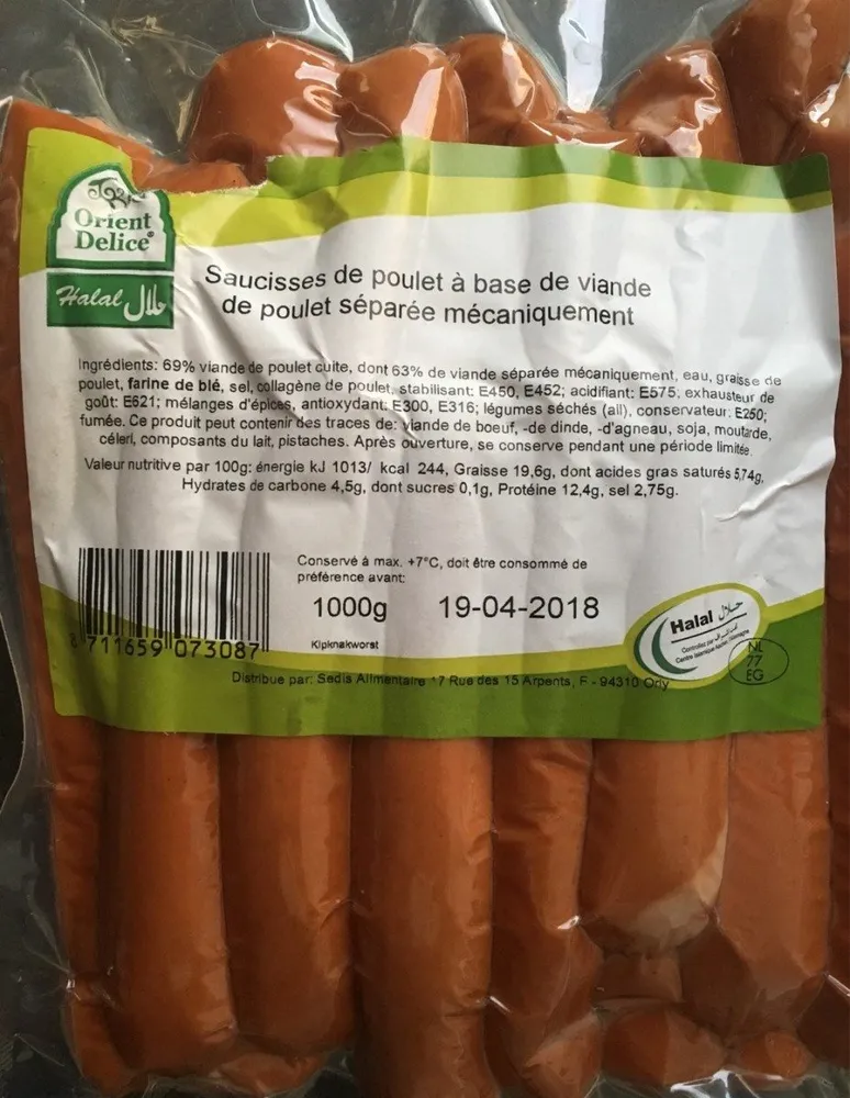 Saucisses de poulet