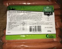 Saucisse knack de poulet