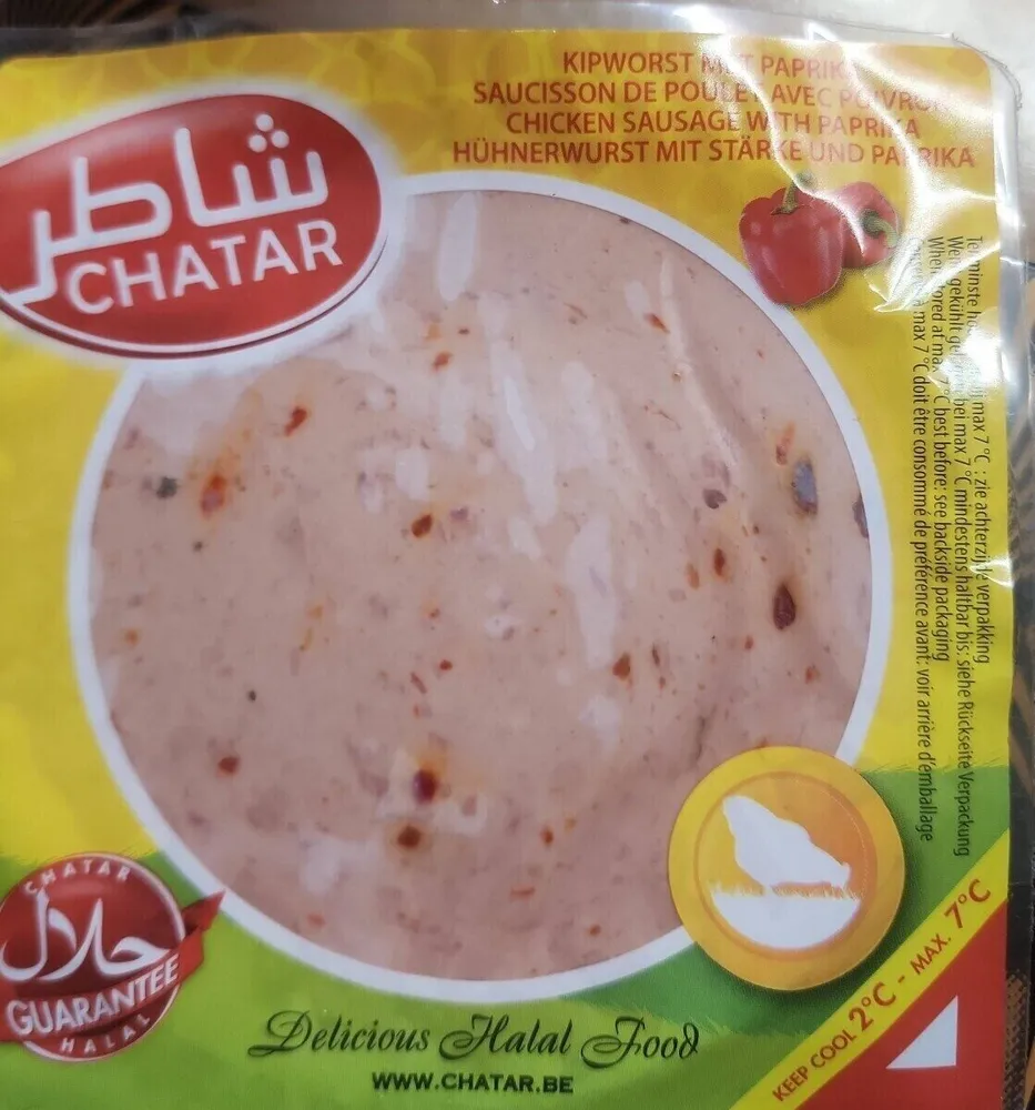 Saucisson de poulet poivrons