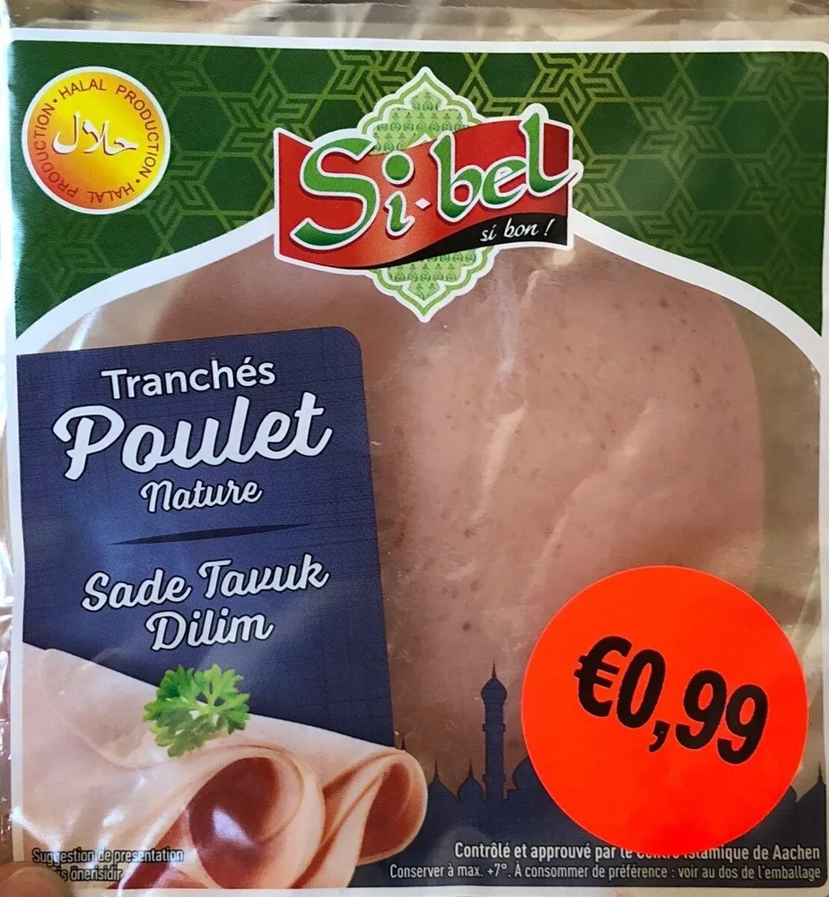 Tranches de poulet nature