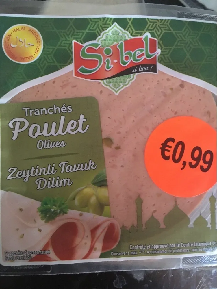 Tranches Poulet olives
