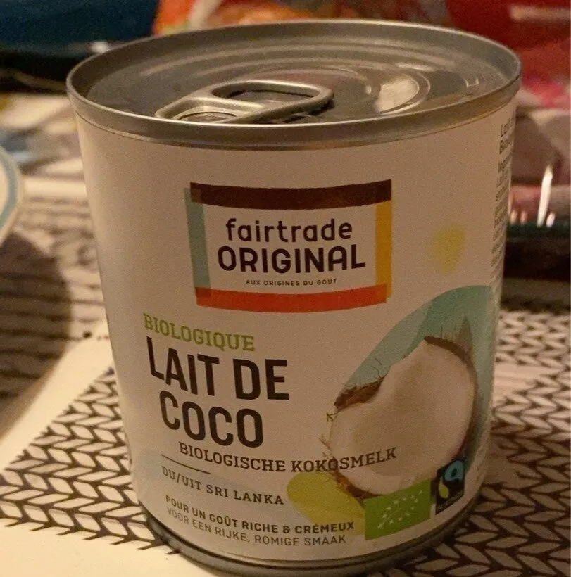 Lait de coco biologique