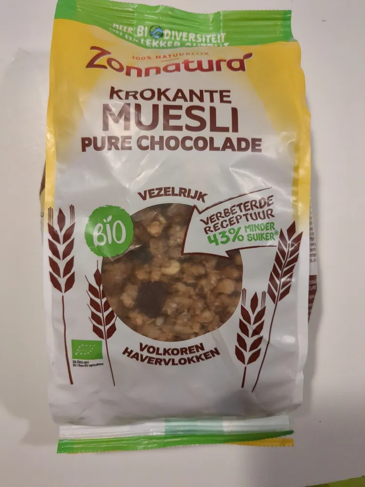 Krokante muesli pure chocolade