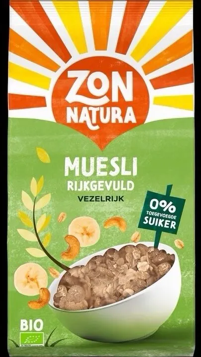 Zonnatura Bio Muesli Rijkgevuld 475 g