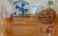 Tartelette d'epeautre aux fruits abricots, sucré au sirop de riz