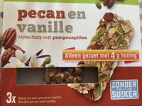 Barres de Noix Pécan, Vanille et Graines de Citrouille