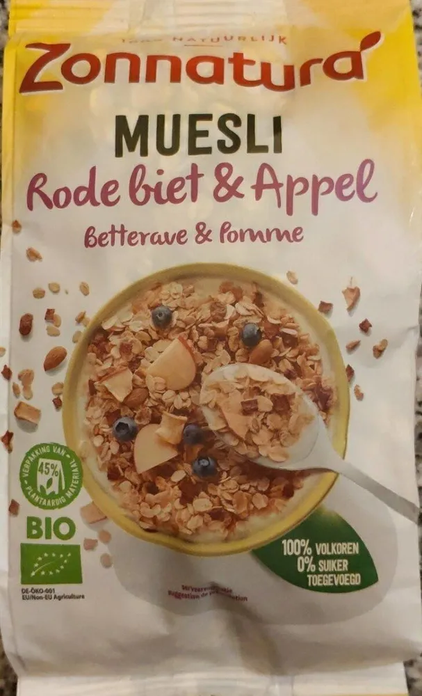 Muesli rode biet & appel