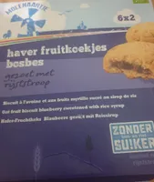 Biscuit avoinefruit myrtille sirop de ble