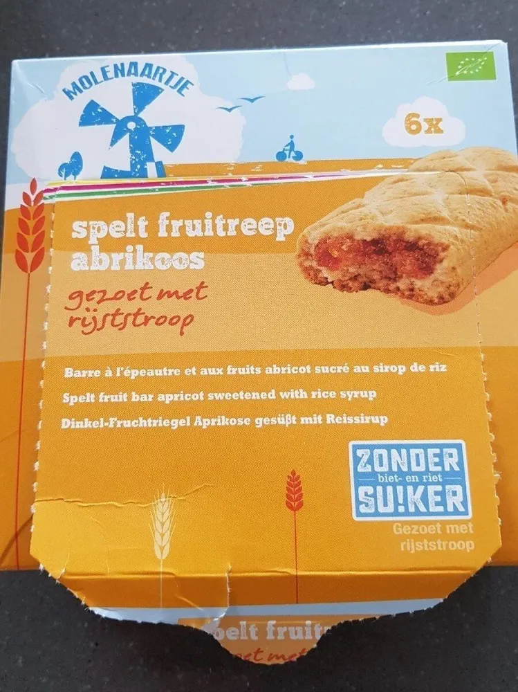 Spelt fruit bar apricot