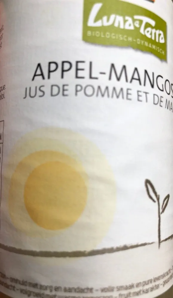Jus pomme et mangue