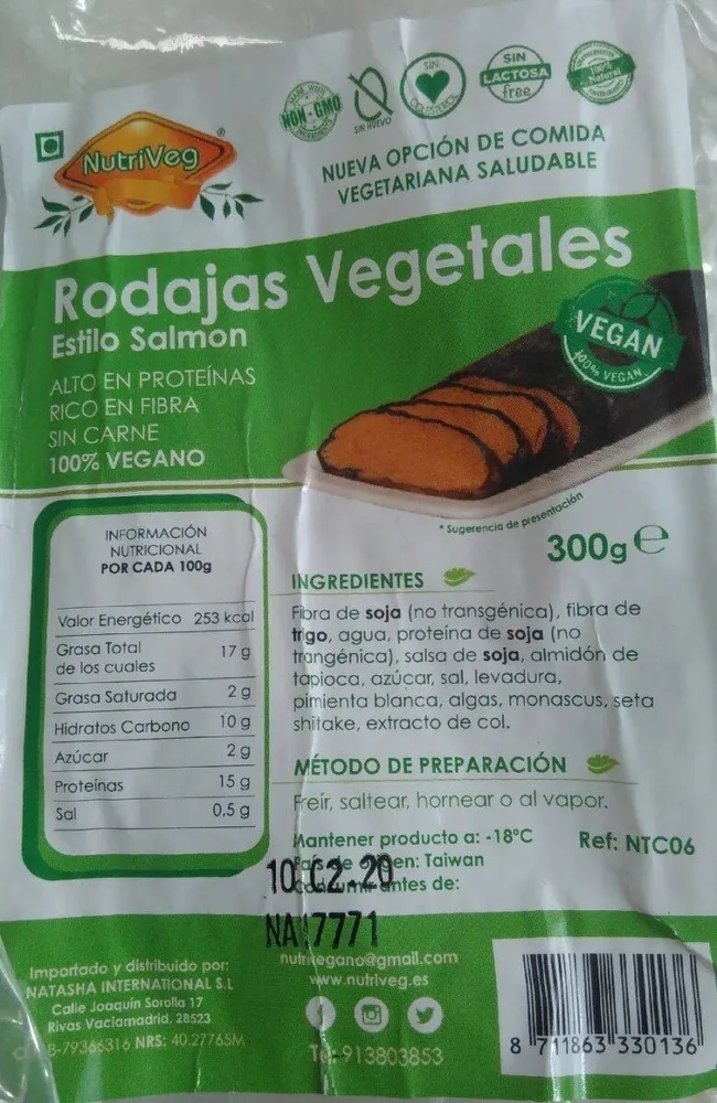 Rodajas Vegetales estilo Salmón