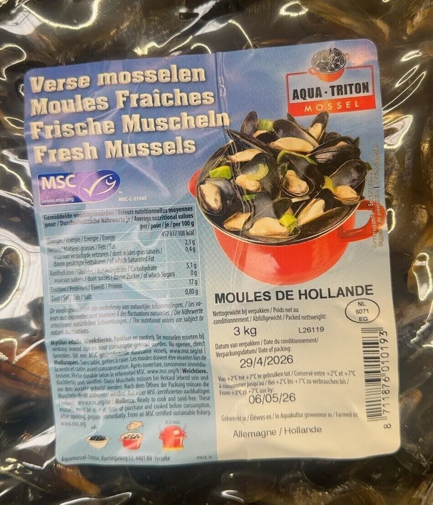 Moules fraiches
