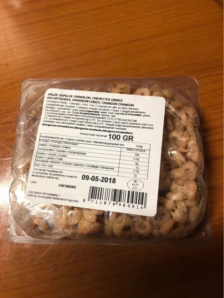 Crevettes grises