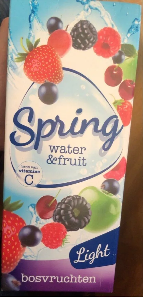 Spring water & fruit