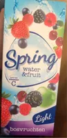 Spring water & fruit
