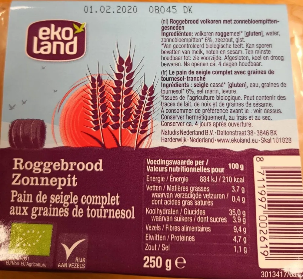 Roggebrood Zonnepit