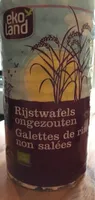 Galettes de riz non salees