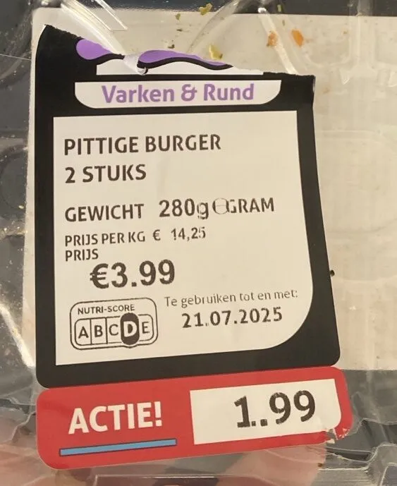 Pittige Burger - Varken En Rund