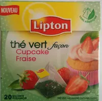 Thé vert façon cupcake fraise