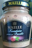 Moutarde au vin blanc à la framboise et au basilic