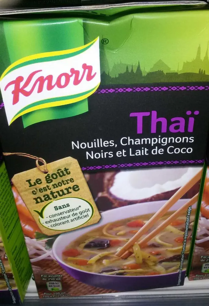 Thaï Nouille Champignons Noirs et Lait de Coco