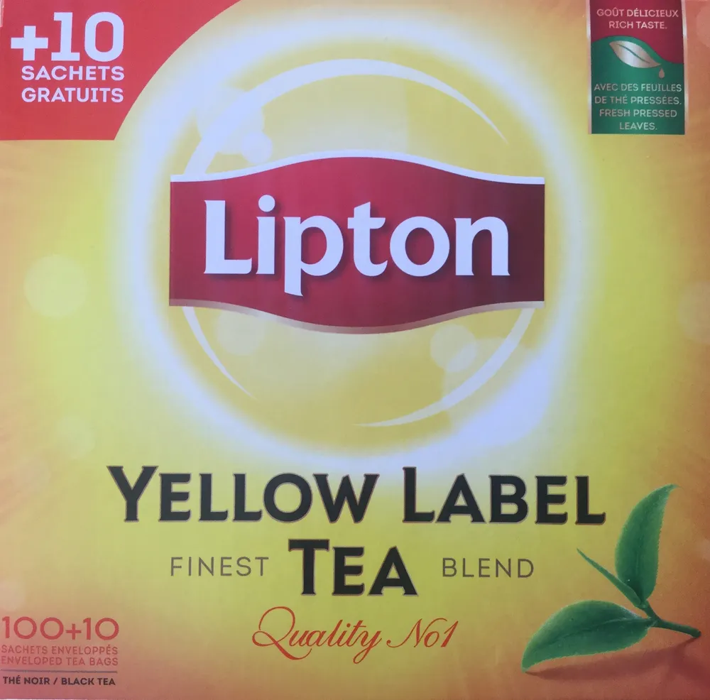 Yellow label tea