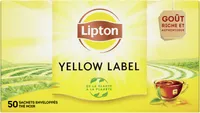 Lipton Yellow Thé Noir Yellow Label 50 Sachets